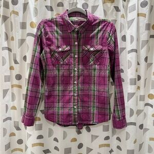 Pacific Trail Pink and Green Plaid Shirt